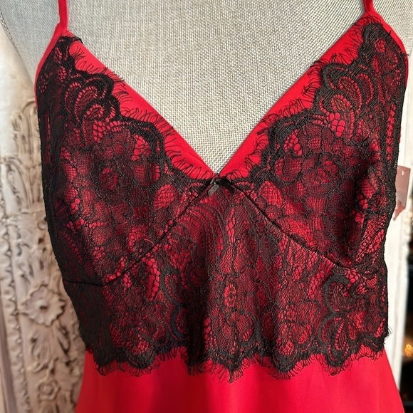 Gillian & O’ Malley Sleepwear for Target Deep Rose Silky Slinky Slip Gown Size M - Picture 4 of 11